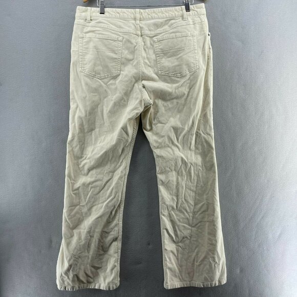 J. Jill Tried & True Corduroy At Waist Pants Womens 18 Straight Stretch Cream - Picture 2 of 12